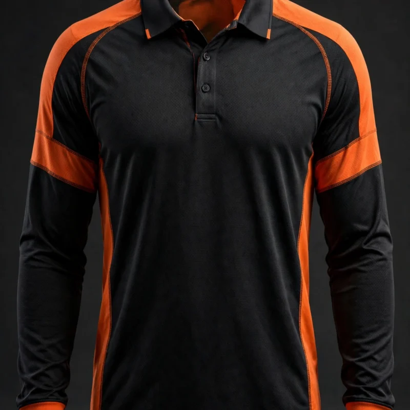 Long-Sleeve Polo